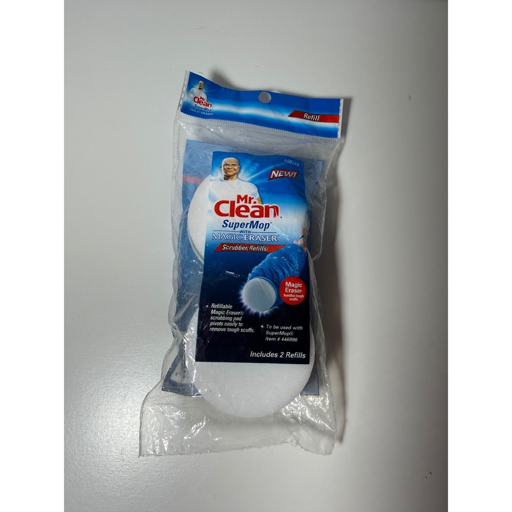 Mr Clean SuperMop Magic Eraser‎ Scrubber Refills 2 Pack 446996